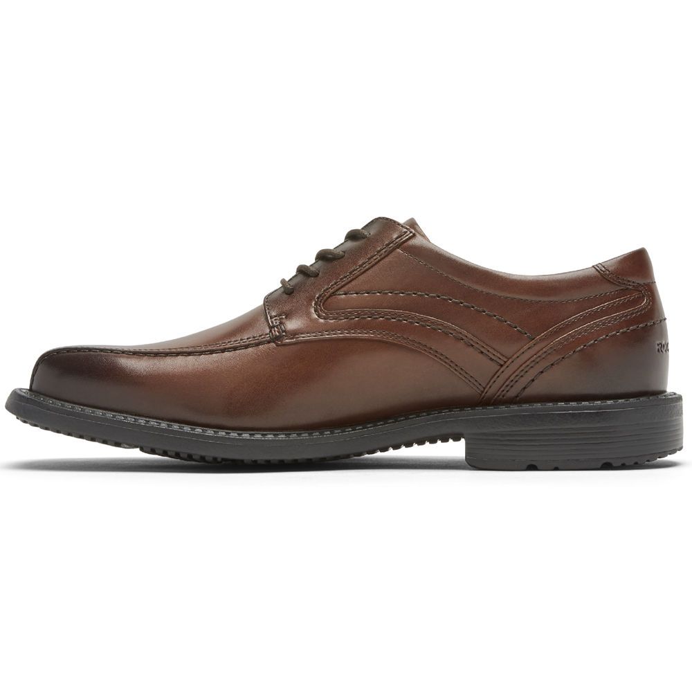 Rockport Singapore Mens Oxfords - Style Leader 2 Bike Toe Brown - FV1298370